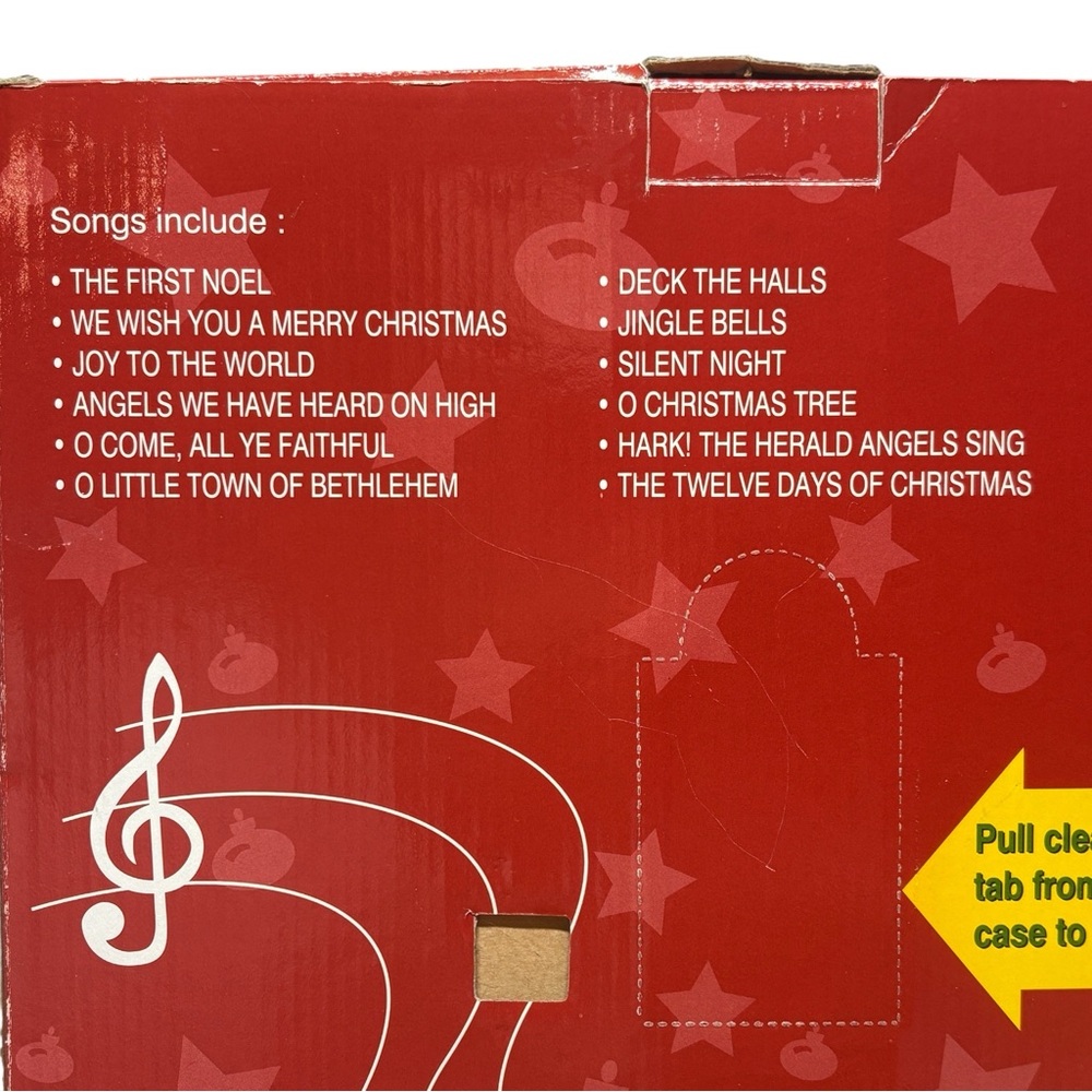 VTG 12 Carols Of Christmas Musical Wall Clock Original Box Instructions Works! - Picture 7 of 8